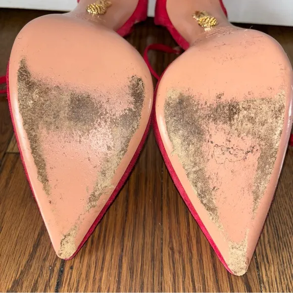 Aquazzura Suede D’Orsay Pumps Size 7.5 / IT 37 1/2