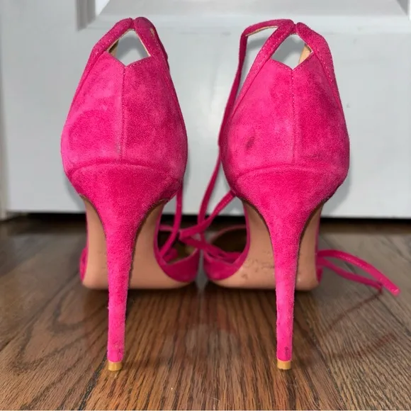 Aquazzura Suede D’Orsay Pumps Size 7.5 / IT 37 1/2