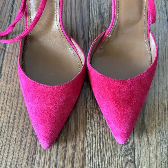 Aquazzura Suede D’Orsay Pumps Size 7.5 / IT 37 1/2