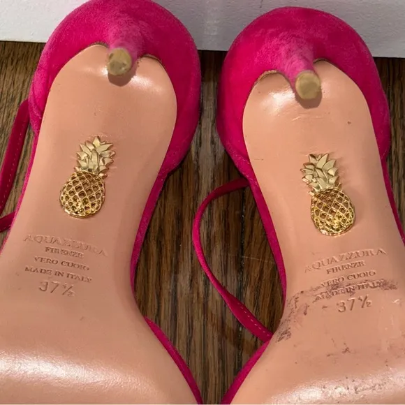 Aquazzura Suede D’Orsay Pumps Size 7.5 / IT 37 1/2