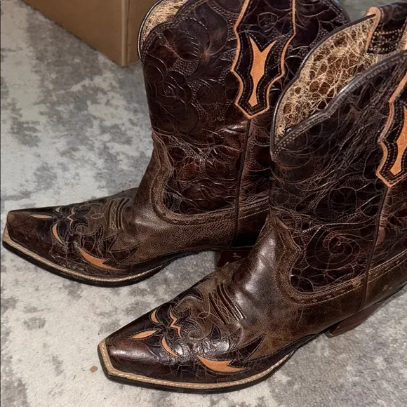 Ariat Daliah Brown Western Cowboy Boots