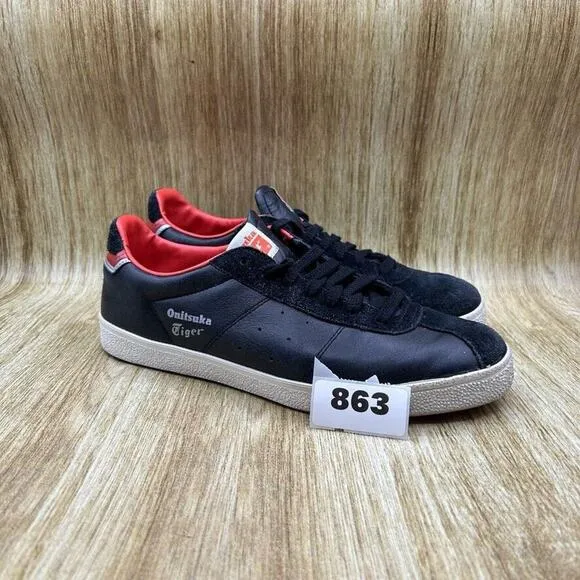 Asics Onitsuka‎ Tiger Lawnship Men's Size 9 Black Low Top Casual Shoes Sneakers