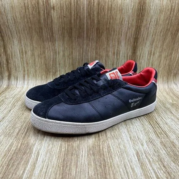 Asics Onitsuka‎ Tiger Lawnship Men's Size 9 Black Low Top Casual Shoes Sneakers
