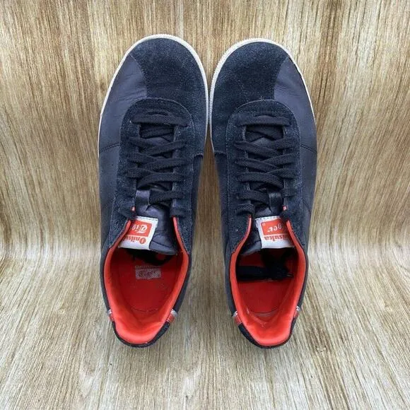 Asics Onitsuka‎ Tiger Lawnship Men's Size 9 Black Low Top Casual Shoes Sneakers
