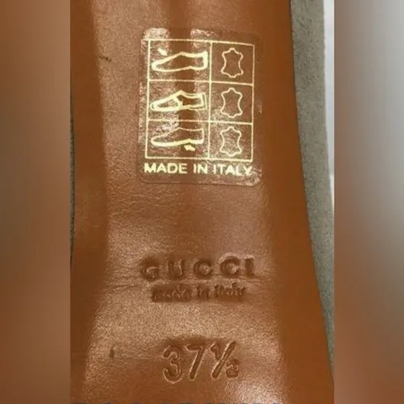 Authentic Gucci Betty Women's Fawn Suede Platform Heels with Gucci Duster Bag