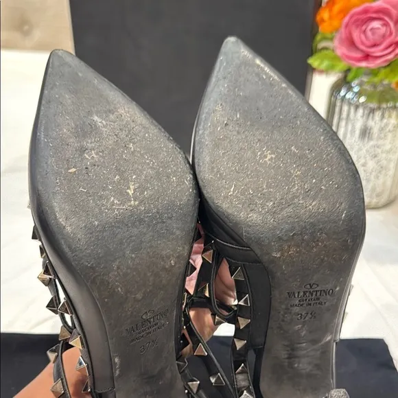 Authentic Valentino Garavani Noir Studded Women's Heels
