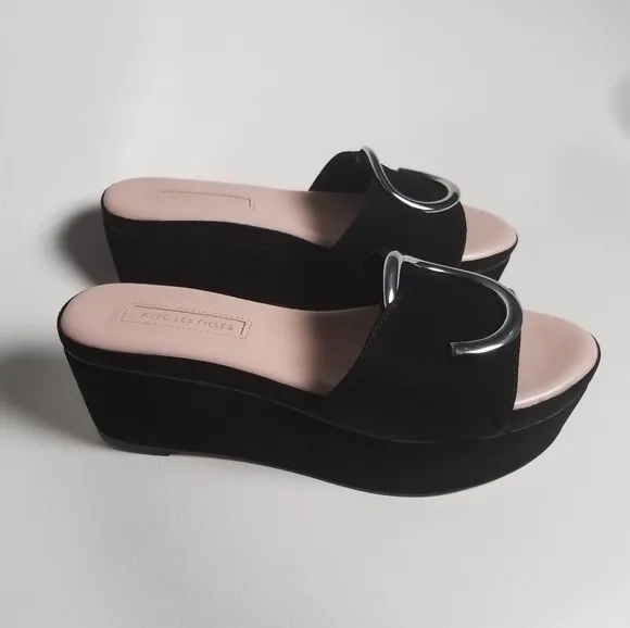 Avec Les Filles Wedge Sandals