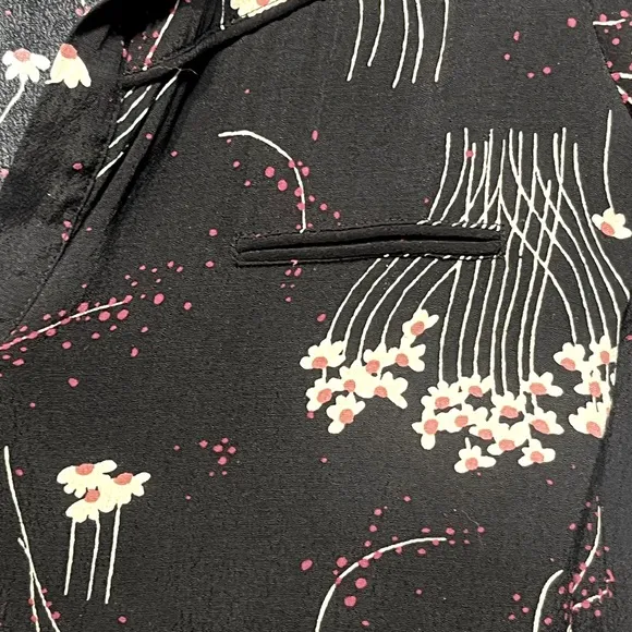ba&amp;sh 1E18 Kyle Lady Dress noir black S 1 women US 6 floral mini 3661304965081