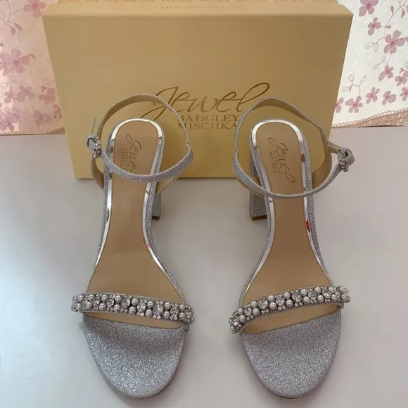 Badgley mischka Alyssa Block Heel Sandals