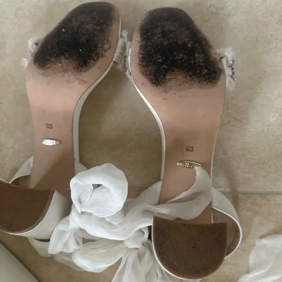 Badgley Mischka Beaded sandal heels