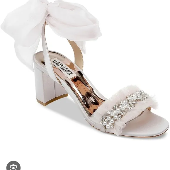 Badgley Mischka Beaded sandal heels