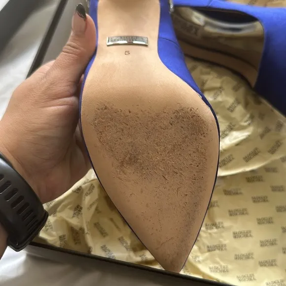 BADGLEY MISCHKA GORGEOUS Navy Heels