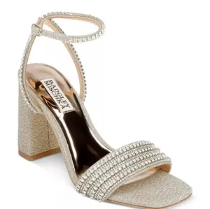 BADGLEY MISCHKA Women's Becca Ankle Strap High Heel Sandals