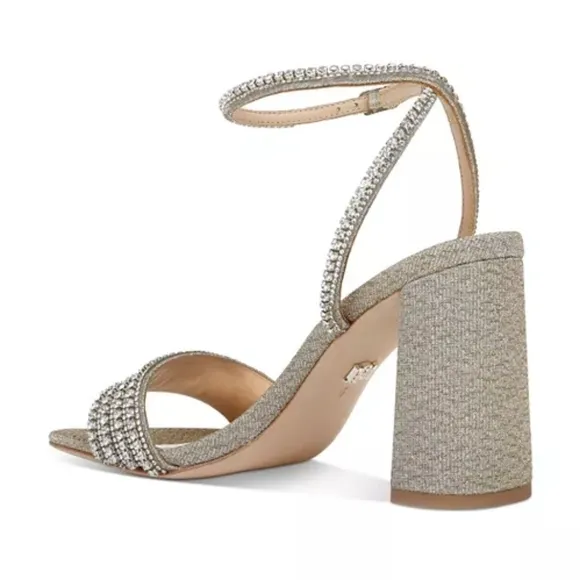 BADGLEY MISCHKA Women's Becca Ankle Strap High Heel Sandals