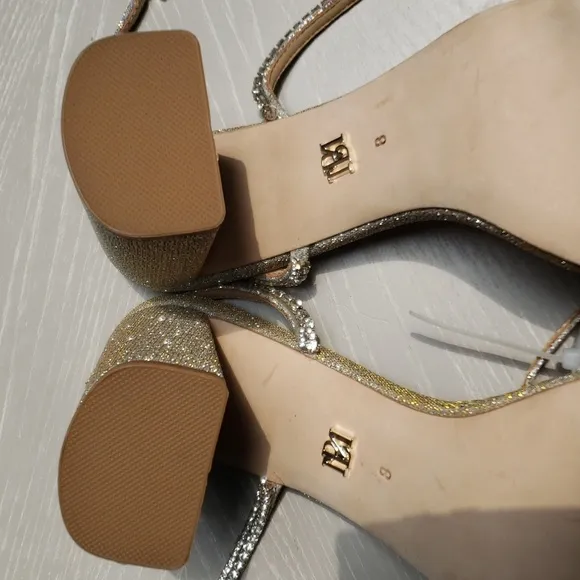 BADGLEY MISCHKA Women's Becca Ankle Strap High Heel Sandals