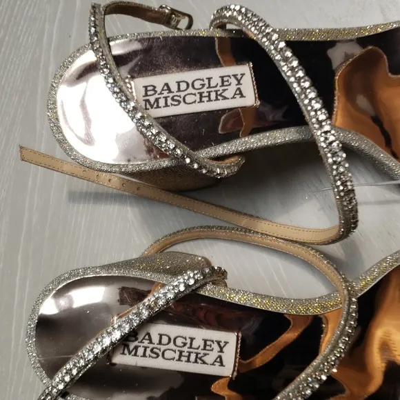 BADGLEY MISCHKA Women's Becca Ankle Strap High Heel Sandals