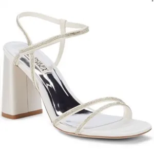 BADGLEY MISCHKARebekah Metallic Block-Heel Sandals 8