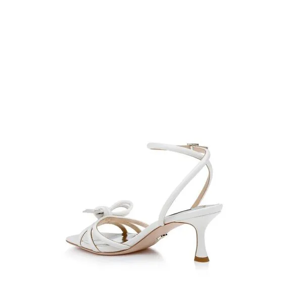 Badgley Mischka Loyalty MP7223 Women 5.5 Kitten Heel Knot Detail Sandals ZPO1214