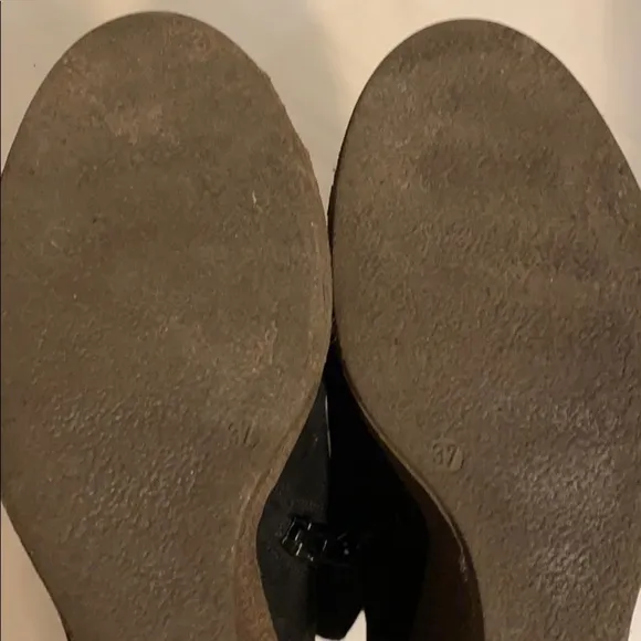 Badura black suede made with natural leather Platform shoes