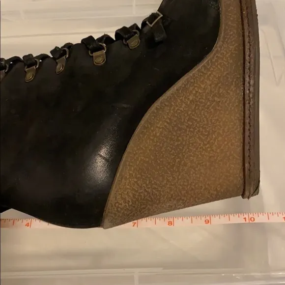 Badura black suede made with natural leather Platform shoes