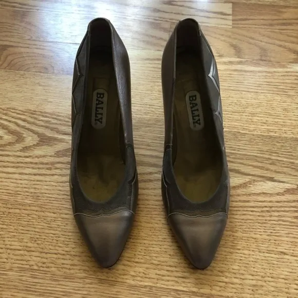 Bally Floral Grey Pumps - 6.5