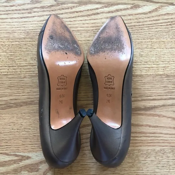 Bally Floral Grey Pumps - 6.5