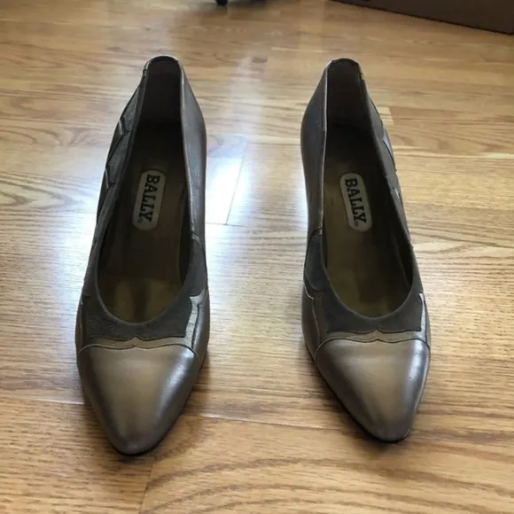 Bally Floral Grey Pumps - 6.5