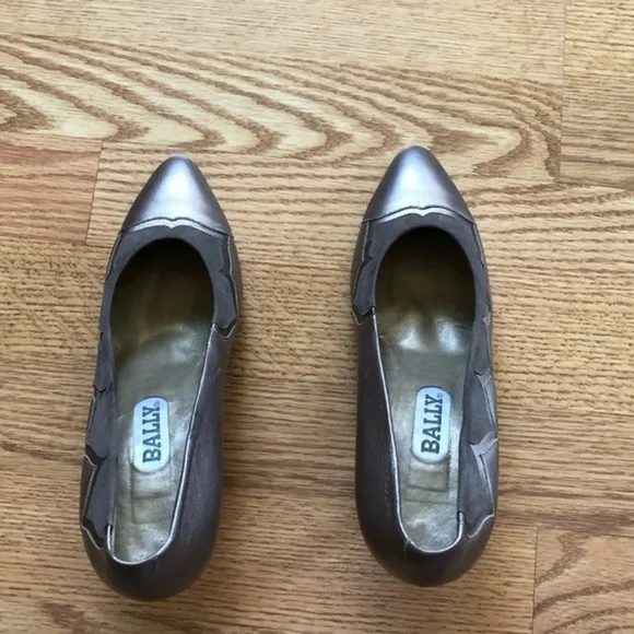 Bally Floral Grey Pumps - 6.5