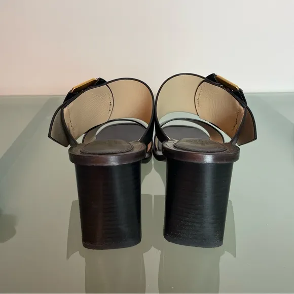 BANANA REPUBLIC Ravello Block Heel Leather Italian Sandals \\ 11