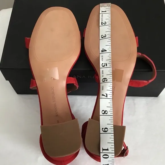 Banana Republic Suede Sandals NIB