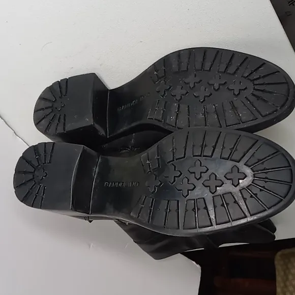 Bandolino  BD - BAYA - Tall Leather Boots w/Buckle Detail- Black - size 6M