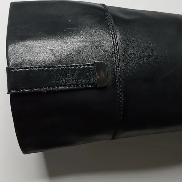 Bandolino  BD - BAYA - Tall Leather Boots w/Buckle Detail- Black - size 6M