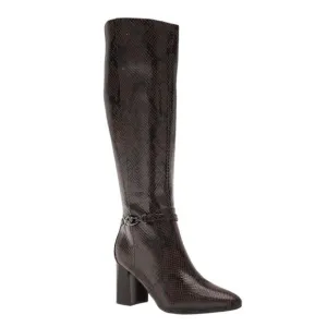 Bandolino Women's Brenda Regular Calf Knee High Boots Dark Bown Size 8 1/2