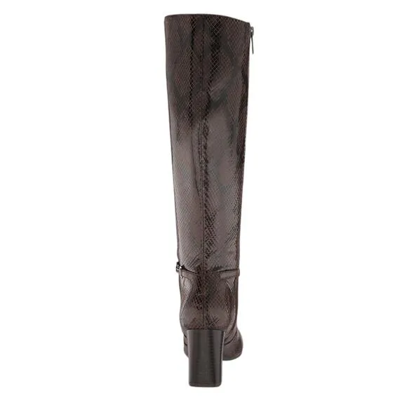 Bandolino Women's Brenda Regular Calf Knee High Boots Dark Bown Size 8 1/2