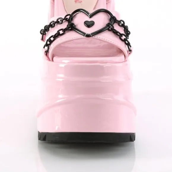 Barbie Barbiecore Platform Heart Shoes