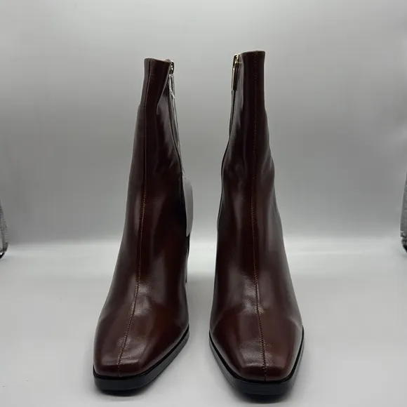 Bared Kingfisher Golden Tan Leather Heeled Boots