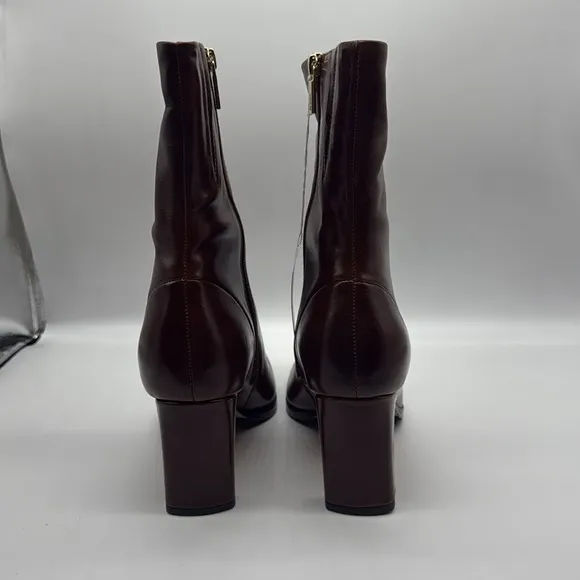 Bared Kingfisher Golden Tan Leather Heeled Boots