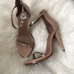 BCBGMaxazria Nude Leather Marie Sandals