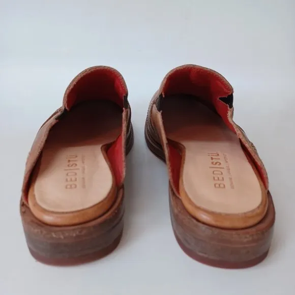 Bed Stu Cobbler Series Shoes Mules Leather Platform Heels Womens size 7.5 NEW
