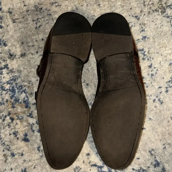 Beldevere Emerson brown leather double monk men’s shoes Sz 8 D