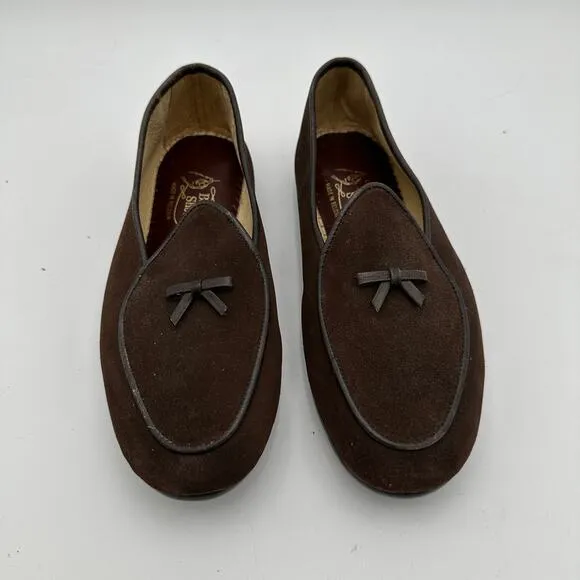 Belgian Shoes Mr. Casual in Brown Suede Size 5W NEVER WORN