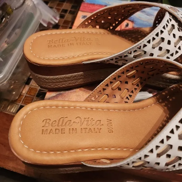 Bella Vita Italy Exa-Italy Espadrille Wedge Sandals size 9.5 NEW