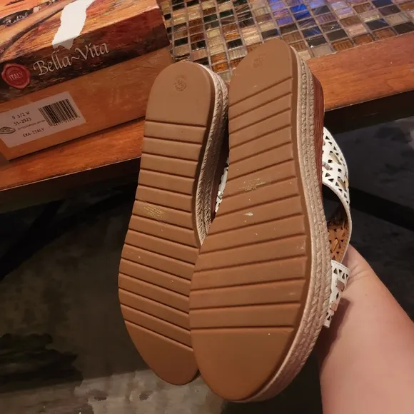 Bella Vita Italy Exa-Italy Espadrille Wedge Sandals size 9.5 NEW