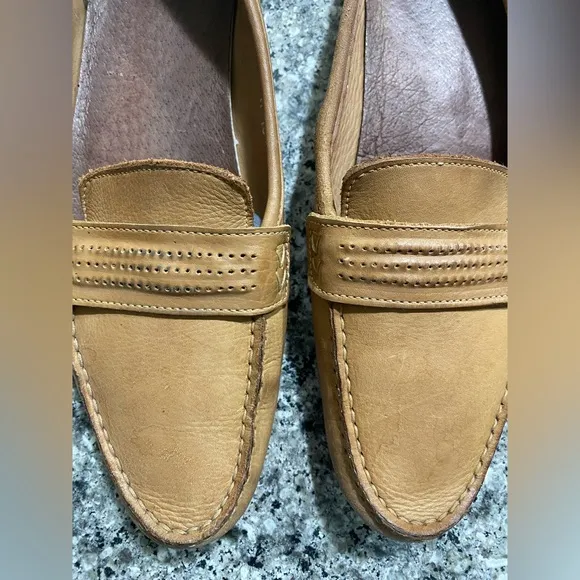BERNARDO Brown Tan Leather Loafers size 10M