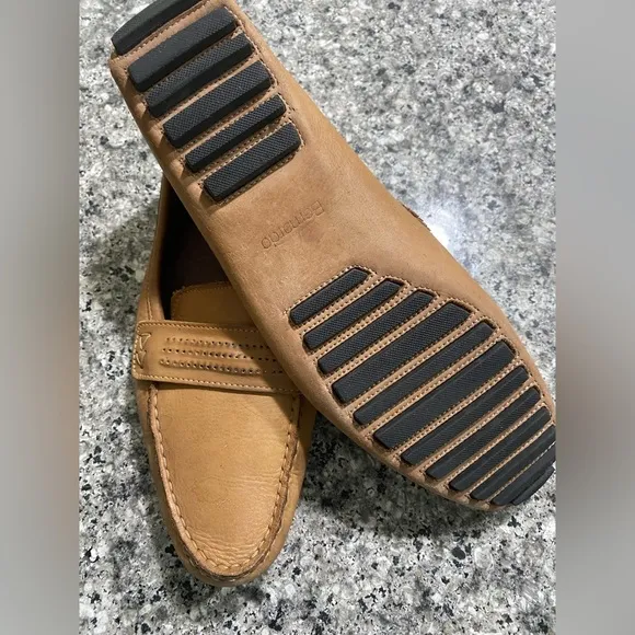 BERNARDO Brown Tan Leather Loafers size 10M