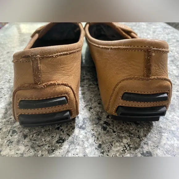 BERNARDO Brown Tan Leather Loafers size 10M