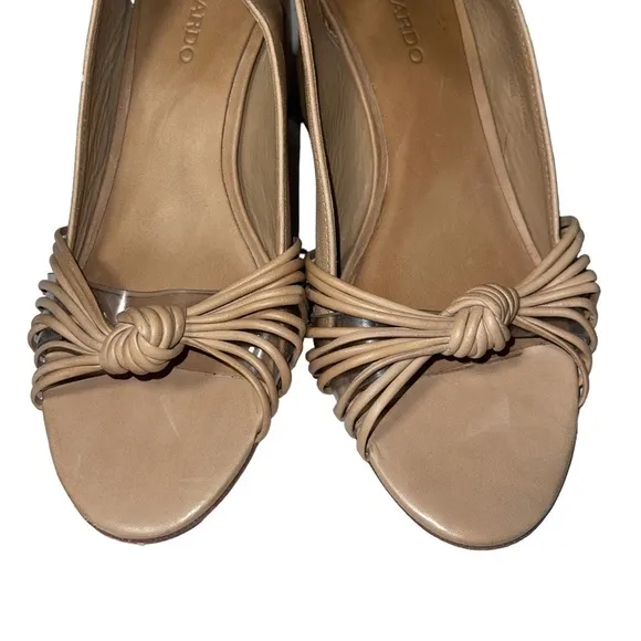 Bernardo Nadia Ankle Strap Chunkytan Heel Sandals  NWOT size 8.5