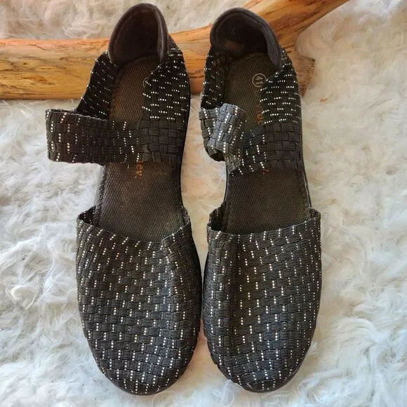 Bernie Mev woven platform mary janes