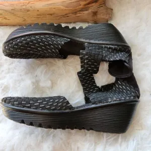 Bernie Mev woven platform mary janes