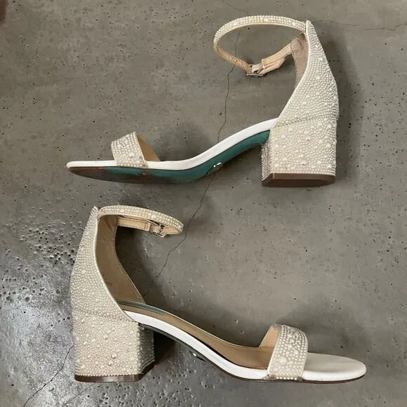 Betsey Johnson Mari Block Heel Evening Sandals
